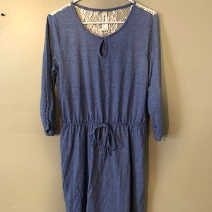 B&B Boutique Blue Grey Tunic Dress Medium